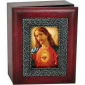 Sacred Heart 4x5 Keepsake Box SJBX-SHJ