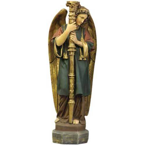 Majestic Guardian Angel-L 52" Statue