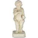 Angel 
          Matthews with Apple & Bird 25.5"H Statue