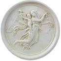 Angel 
          Roundel-Day 13.0"H Plaque