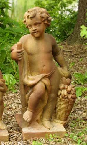 HARVEST CHERUB 36" Statue