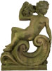 SUMMER ANGEL ON SCROLL 36" Statue