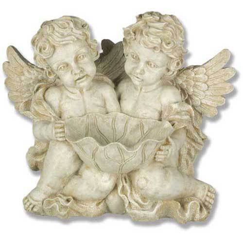 Cherub Holding Leaf Bowl