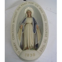 Miraculous Medal Plaque Statue