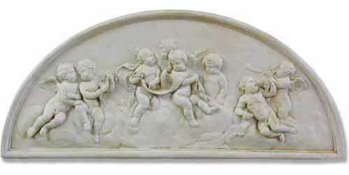 Cherubs Lunette Plaque 21"