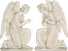 ANGEL 
          WALL PLAQUE SET 20.5"H STATUE