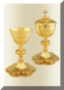 Neo-Gothic Chalice and Paten